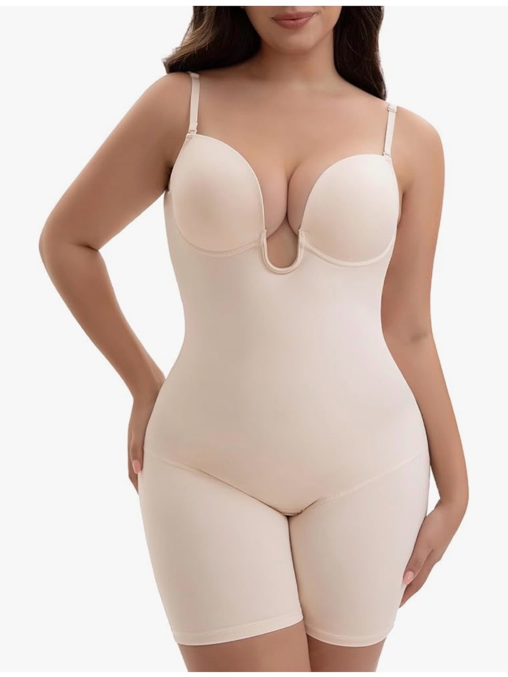 Seamless Nude Full-Body Shapewear Bodysuit